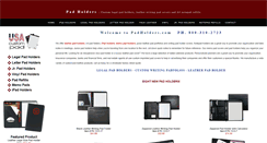 Desktop Screenshot of padholders.com