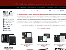 Tablet Screenshot of padholders.com